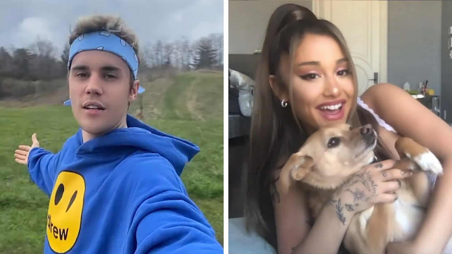 Justin Bieber E Ariana Grande - Stuck With U : Praia FM